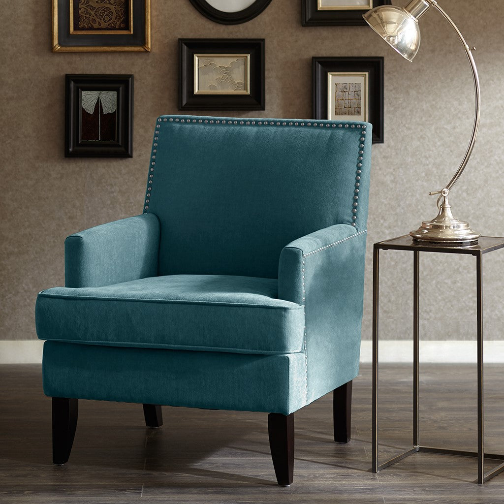 Madison Park Colton Track Arm Club Chair - Blue 