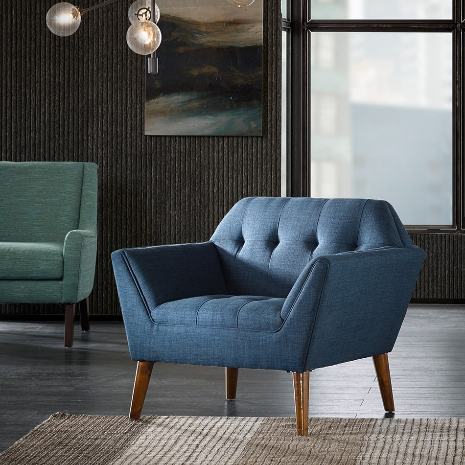 INK+IVY Newport Lounge Chair - Blue 