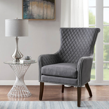 Madison Park Heston Accent Chair - Grey 