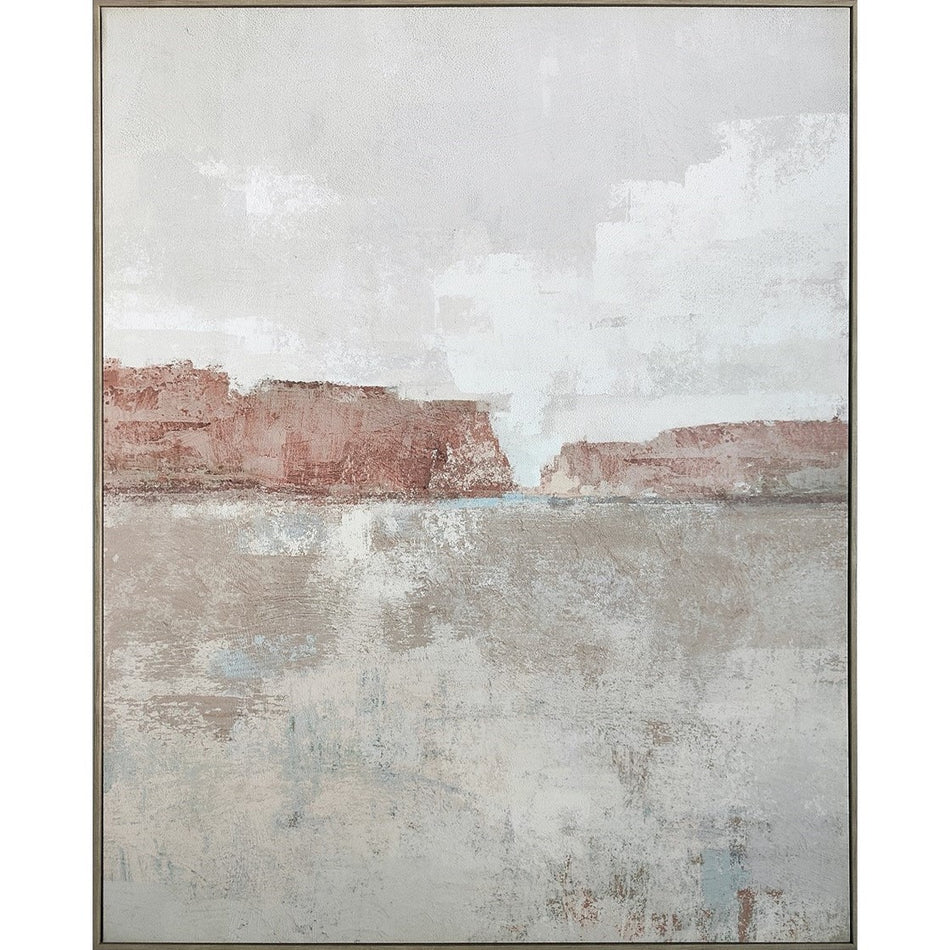 Sedona Framed Pumice Canvas - Blush Canyon - Blush