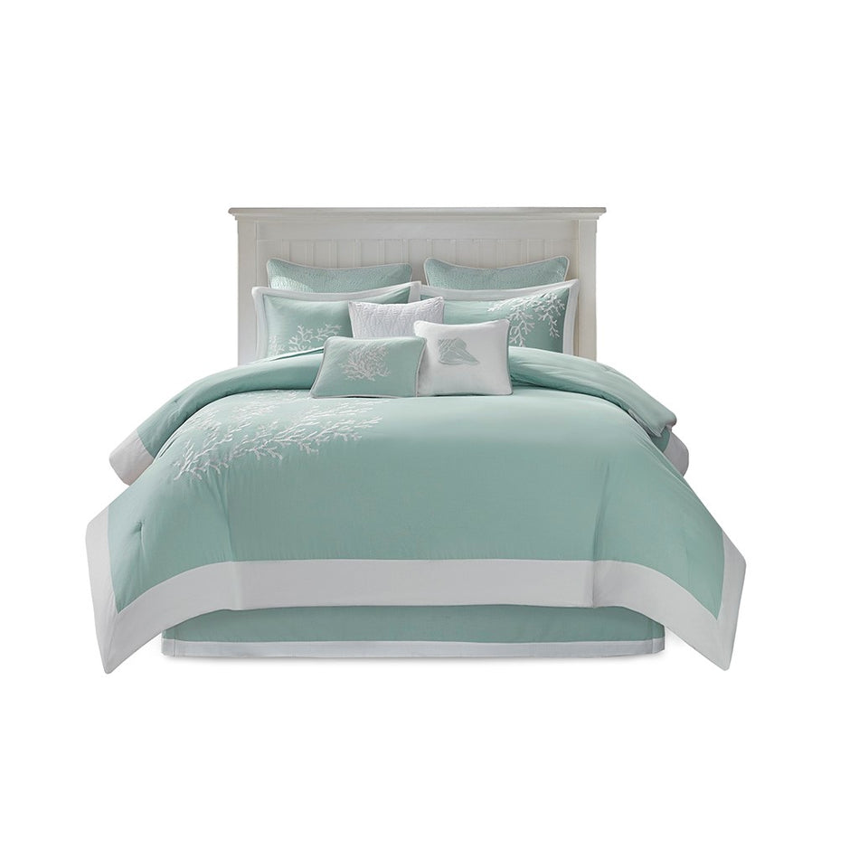 Coastline Comforter Set - Aqua - King Size