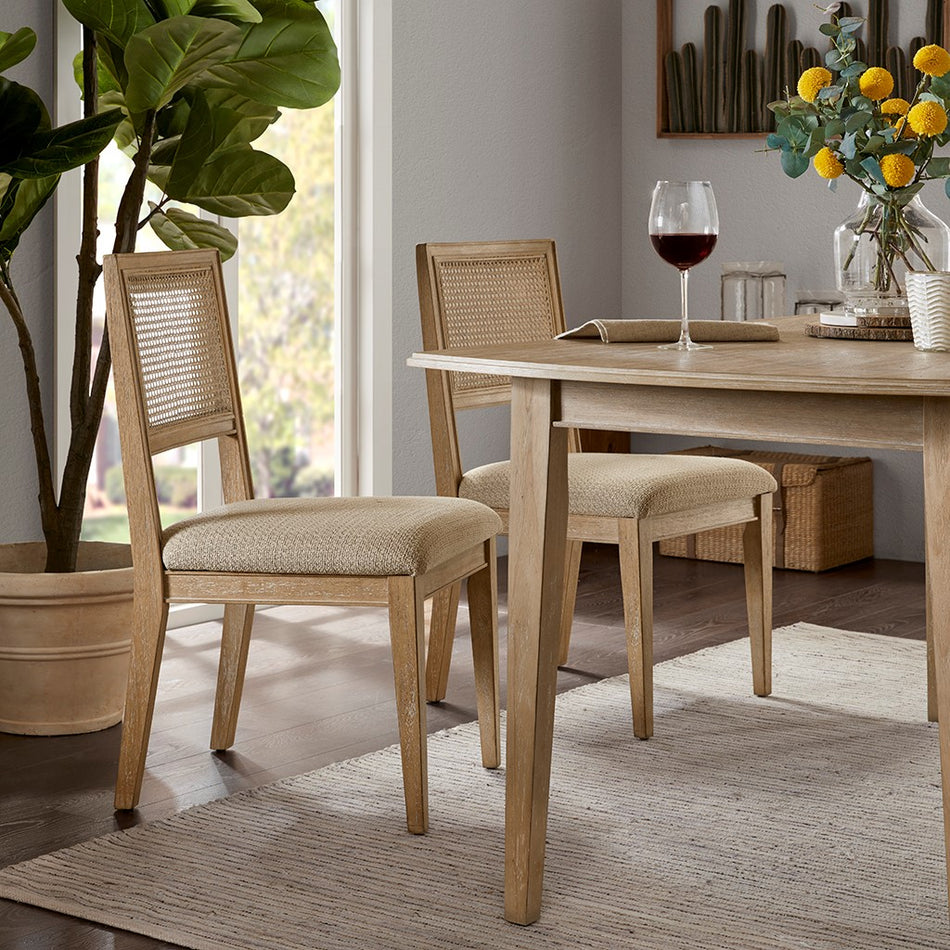 INK+IVY Kelly Armless Dining Chair Set of 2 - Light Brown 