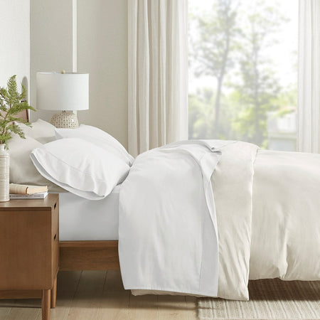 Clean Spaces 300TC BCI Cotton 300TC BCI Cotton Sheet Set - White - King Size