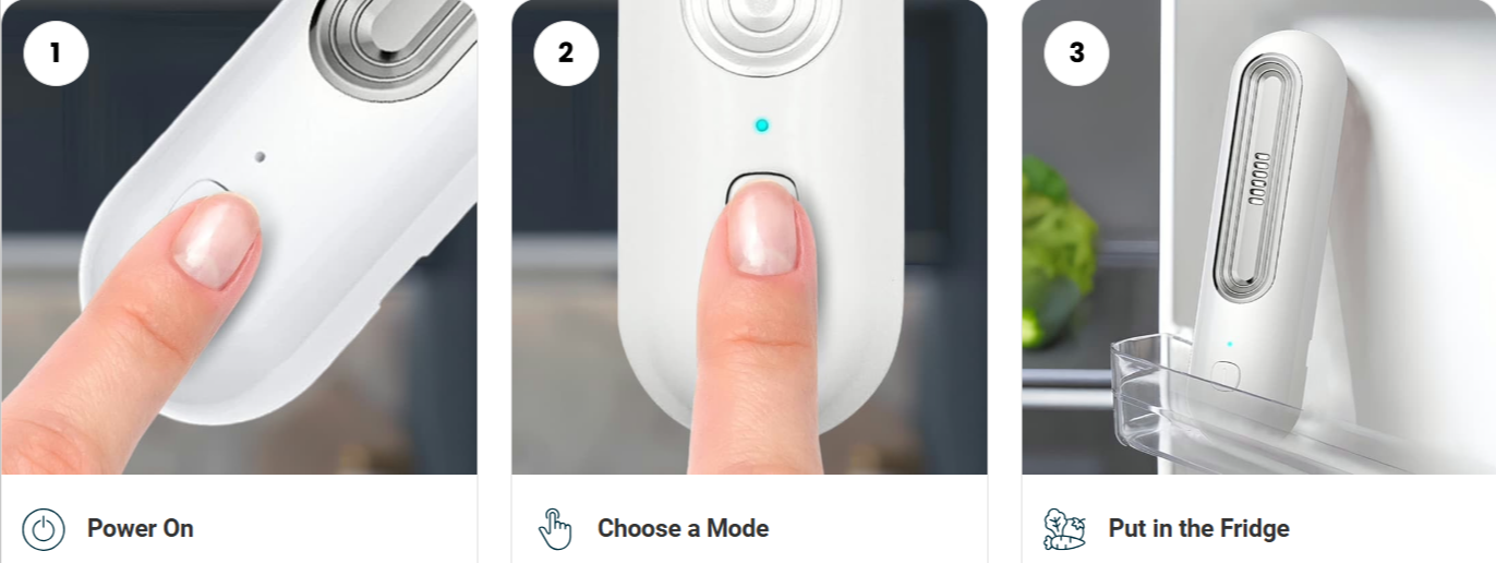 Ozoori Fridge Deodoriser use